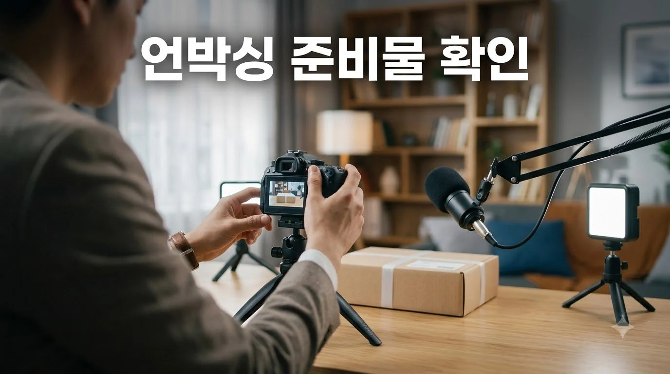 언박싱 셀프 촬영 방법 꿀팁 공유하기